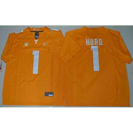 Tennessee Vols 1 Jalen Hurd Dobbs Orange College Jersey